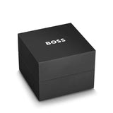 Hugo Boss Taper Chronograph White Dial Silver Steel Strap Watch for Men - 1514087
