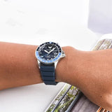 Emporio Armani World Explorer GMT Blue Dial Blue Rubber Strap Watch for Men - AR11592 Authentic Buy Shop Now