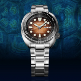 Seiko Prospex US Special Edition King Turtle Automatic Brown Dial Silver Steel Strap Watch for Men - SRPH55 Authentic Buy Shop Now