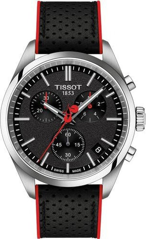 Tissot PR 100 Vuelta Chronograph Black Dial Silver Steel Strap Watch for Men - T150.417.11.051.01 Authentic Buy Shop Now