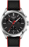 Tissot PR 100 Vuelta Chronograph Black Dial Silver Steel Strap Watch for Men - T150.417.11.051.01 Authentic Buy Shop Now