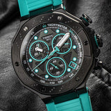 Tissot T Race Chronograph Black Dial Green Rubber Strap Watch for Men - T141.417.37.051.01 Authentic Buy Shop Now