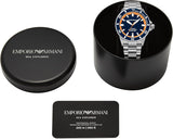 Emporio Armani Sea Explorer Blue Dial Silver Steel Strap Watch for Men - AR60090 Authentic Buy Shop Now
