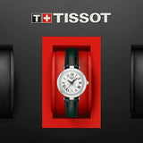 Tissot Bellissima Small Lady Mother of Pearl Dial Green Leather Strap Watch for Women - T126.010.16.113.02