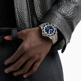 Emporio Armani cBlue Dial Silver Steel Strap Watch for Men - AR60079 Authentic Buy Shop Now
