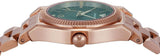 Emporio Armani Federica Analog Green Dial Rose Gold Steel Strap Watch for Women - AR11639 Authentic Buy Shop Now