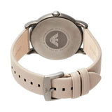 Emporio Armani Luigi Beige Dial Beige Leather Strap Watch for Men - AR11116 Authentic Buy Shop Now