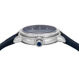 Emporio Armani Mia Moonphase Blue Dial Blue Leather Strap Watch for Women - AR11629 Authentic Buy Shop Now