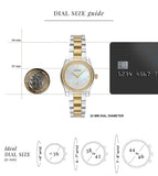 Emporio Armani Federica Mother of Pearl Dial Two Tone Steel Strap Watch for Women - AR11559 Authentic Buy Shop Now