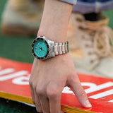 Citizen Mechanical Automatic Turquoise Dial Silver Steel Strap Watch for Men - NJ0170-83X Authentic Buy Shop Now