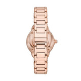 Emporio Armani Mia Meccanico Mother of Pearl Dial Rose Gold Steel Strap Watch for Women - AR60072 Authentic Buy Shop Now
