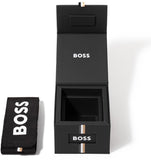 Hugo Boss Strike Chronograph Blue Dial Black Steel Strap Watch for Men - 1514242 Authentic Buy Shop Now