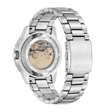 Citizen Mechanical Automatic Yellow Dial Silver Steel Strap Watch for Men - NJ0170-83Z Authentic Buy Shop Now