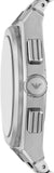 Emporio Armani Federico Chronograph Green Dial Silver Steel Strap Watch for Men - AR11640 Authentic Buy Shop Now