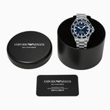 Emporio Armani Sea Explorer Blue Dial Silver Steel Strap Watch for Men - AR60087 Authentic Buy Shop Now