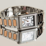 Emporio Armani Genni Mother of Pearl Dial Two Tone Steel Strap Watch for Women - AR11626 Authentic Buy Shop Now