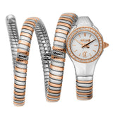 Just Cavalli Vita White Dial Two Tone Steel Strap Watch for Women - JC1L355M0065 Authentic Buy Shop Now