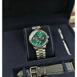 Maserati Sorpasso Chronograph Green Dial Silver Steel Strap Watch for Men - R8873624002 Authentic Buy Shop Now