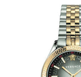 Versace Hellenyium Grey Dial Two Tone Steel Strap Watch for Women - VEHU00520 Authentic Buy Shop Now