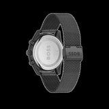 Hugo Boss Skytraveller Chronograph Black Dial Black Mesh Strap Watch for Men - 1514150 Authentic Buy Shop Now