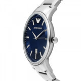 Emporio Armani Renato Blue Dial Silver Steel Strap Watch for Men - AR11180 Authentic Buy Shop Now