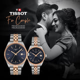 Tissot Ballade Quartz Blue Dial Two Tone Steel Strap Watch for Women - T156.210.22.041.00 Authentic Buy Shop Now