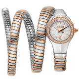 Just Cavalli Vita White Dial Two Tone Steel Strap Watch for Women - JC1L355M0065 Authentic Buy Shop Now