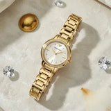 Emporio Armani Mia Crystals Gold Dial Gold Steel Strap Watch for Women - AR11609 Authentic Buy Shop Now