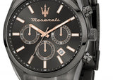 Maserati Attrazione Chronograph Black Dial Black Steel Strap Watch for Men - R8853151001 Authentic Buy Shop Now