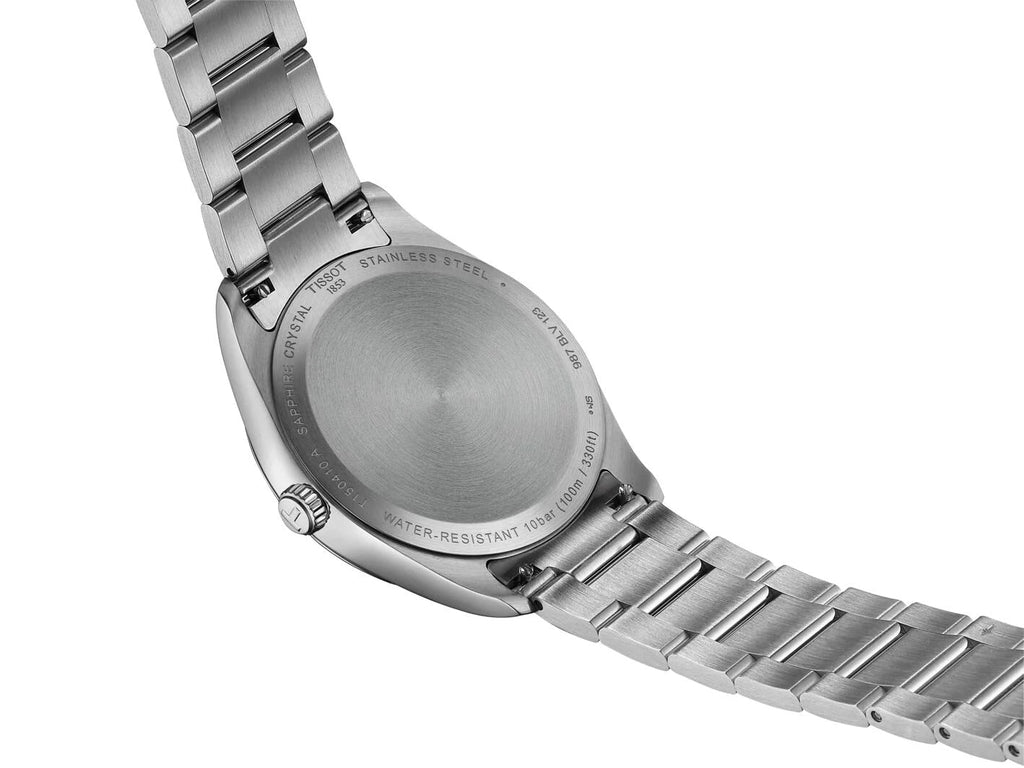 Tissot PR 100 Ice Blue Dial Silver Steel Strap Watch for Men - T150.410.11.351.00 Authentic Buy Shop Now