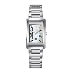 Emporio Armani Gino Mother of Pearl Dial Silver Steel Strap Watch for Men - AR11664 Authentic Buy Shop Now