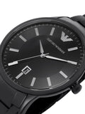 Emporio Armani Renato Black Dial Black Steel Strap Watch for Men - AR11184 Authentic Buy Shop Now