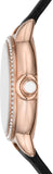 Emporio Armani Mia Mother of Pearl Dial Black Leather Strap Watch for Women - AR11598 Authentic Buy Shop Now