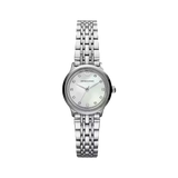 Emporio Armani Alpha Mother of Pearl Dial Silver Steel Strap Watch for Women - AR1803 Authentic Buy Shop Now