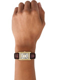 Emporio Armani Gino White Dial Brown Leather Strap Watch for Men - AR11665 Authentic Buy Shop Now