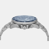 Emporio Armani World Explorer Chronograph Blue Dial Silver Steel Strap Watch for Men - AR11681 Authentic Buy Shop Now