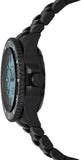 Emporio Armani Sea Explorer Turquoise Blue Dial Black Steel Strap Watch for Men - AR60084 Authentic Buy Shop Now