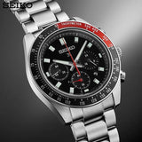 Seiko Prospex Speedtimer Solar Chronograph Black Dial Silver Steel Strap Watch for Men - SSC915 Authentic Buy Shop Now