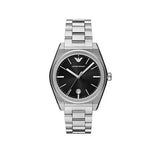 Emporio Armani Frederico Analog Black Dial Silver Steel Strap Watch for Men - AR11622 Authentic Buy Shop Now
