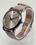 Emporio Armani Luigi Beige Dial Beige Leather Strap Watch for Men - AR11116 Authentic Buy Shop Now