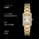 Emporio Armani Genni Crystals Mother of Pearl Dial Gold Steel Strap Watch for Women - AR11659 Authentic Buy Shop Now