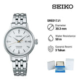 Seiko Presage Cocktail Time Automatic Diamonds White Dial Silver Steel Strap Watch for Women - SRE017J1 Authentic Buy Shop Now