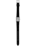 Emporio Armani Classic Crystals Silver Dial Black Leather Strap Watch for Women - AR11660 Authentic Buy Shop Now