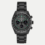 Seiko Prospex Speedtimer The Black Series Limited Edition Black Dial Black Steel Strap Watch for Men - SSC917 Authentic Buy Shop Now