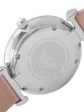 Emporio Armani Gianni Silver Dial Brown Leather Strap Watch for Men - AR1675 Authentic Buy Shop Now