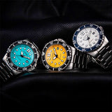 Citizen Mechanical Automatic Turquoise Dial Silver Steel Strap Watch for Men - NJ0170-83X Authentic Buy Shop Now