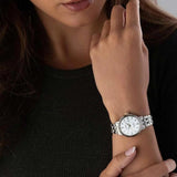 Seiko Presage Cocktail Time Automatic Diamonds White Dial Silver Steel Strap Watch for Women - SRE017J1 Authentic Buy Shop Now