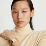 Tory Burch Robinson White Dial Gold Steel Strap Watch for Women - TBW1500 Authentic Buy Shop Now