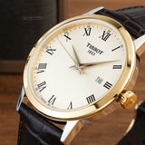 Tissot Classic Dream Ivory Dial Brown Leather Strap Watch for Men - T129.410.26.263.00 Authentic Buy Shop Now