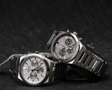 Seiko Conceptual Chronograph White Dial Silver Steel Strap Watch for Men - SSB451P1 Authentic Buy Shop Now